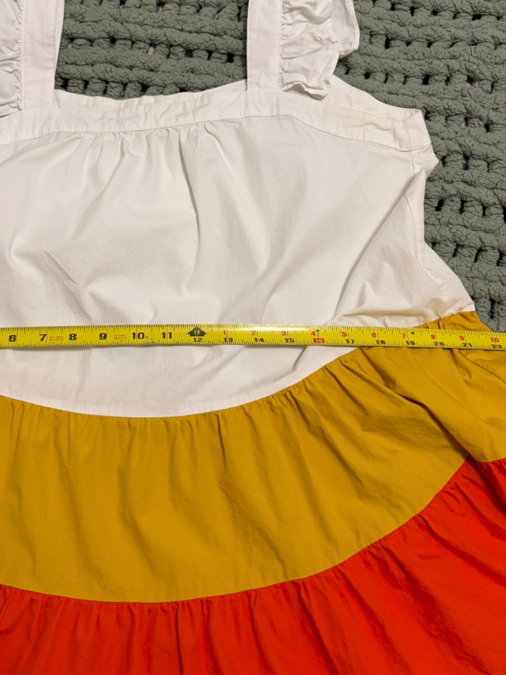 🌼 THML Colorblock Ruffle Dress – Cottagecore Summer Vibes 🍯 - Picture 5 of 15